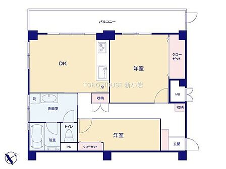 2DK 間取り