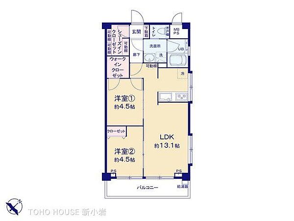 間取りを拡大表示