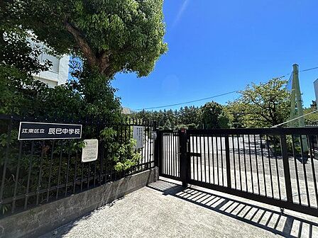 江東区立辰巳中学校 740m