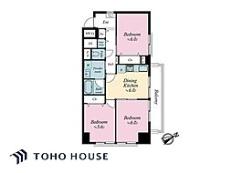 清澄ハイツ 3DKの間取図画像
