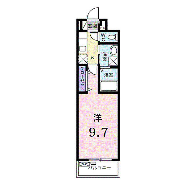 アンジュ　ド　ボヌール　香里園 206｜大阪府枚方市南中振2丁目(賃貸アパート1K・2階・28.87㎡)の写真 その2