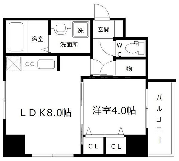 福島プライマリーワン ｜大阪府大阪市福島区福島6丁目(賃貸マンション1DK・6階・31.35㎡)の写真 その2