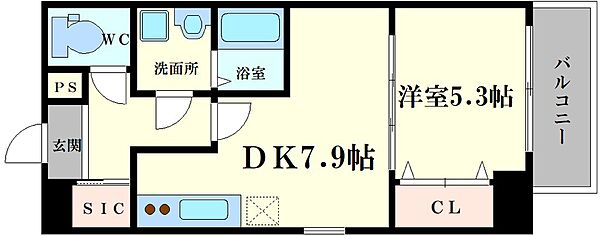 Y＆Rino　Residence 1101｜大阪府大阪市中央区道修町2丁目(賃貸マンション1K・11階・35.28㎡)の写真 その2