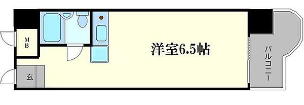 ローラン南森町 602｜大阪府大阪市北区南森町1丁目(賃貸マンション1R・6階・19.44㎡)の写真 その2