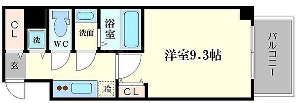 ラドゥセール心斎橋 1103｜大阪府大阪市中央区南船場2丁目(賃貸マンション1K・11階・28.92㎡)の写真 その2