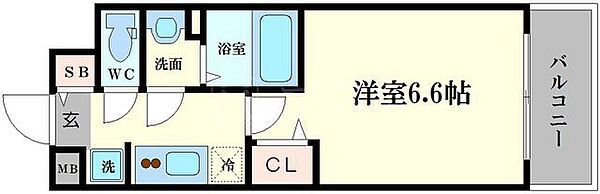 ファステート大阪城東グリッジ 905｜大阪府大阪市東成区東中本2丁目(賃貸マンション1K・9階・22.35㎡)の写真 その2