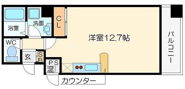 コンフォートレジデンス御堂筋本町 205｜大阪府大阪市中央区久太郎町3丁目(賃貸マンション1R・2階・32.46㎡)の写真 その2