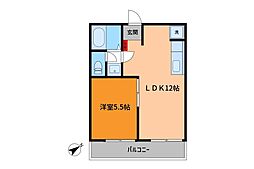 豊田ハイツ 1LDKの間取図画像