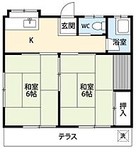 辻重貸家 5 ｜ 愛知県岡崎市大平町字辻重1-1（賃貸アパート2K・1階・34.23㎡） その2