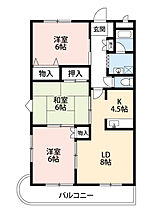 アーバン西岡崎 303 ｜ 愛知県岡崎市大和町字沓市場38（賃貸マンション3LDK・3階・65.16㎡） その2