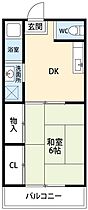 コーポ美代 2号館 ｜ 愛知県岡崎市稲熊町字5丁目83-5（賃貸アパート1DK・1階・23.10㎡） その2