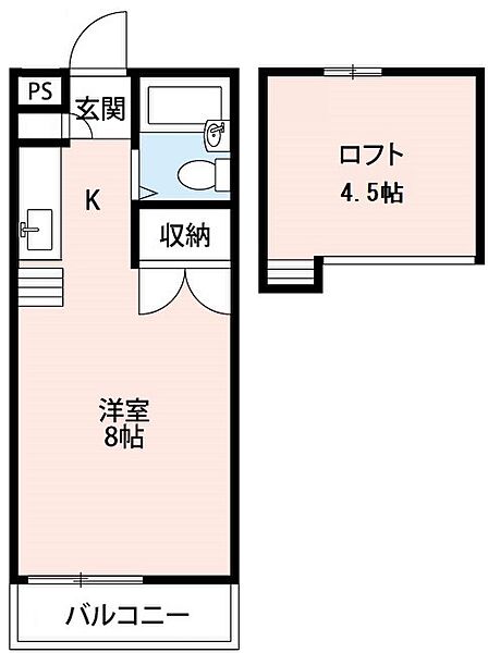 メゾンクレール 105｜愛知県岡崎市元欠町3丁目(賃貸アパート1R・1階・26.40㎡)の写真 その2