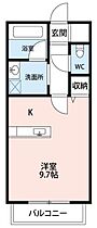 愛知県岡崎市大平町字天神前64-1（賃貸アパート1R・2階・27.53㎡） その2