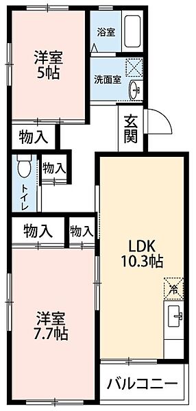 マンションアサイ 301｜愛知県岡崎市日名中町(賃貸マンション2LDK・3階・60.00㎡)の写真 その2