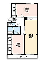 大和ハイツA棟 105 ｜ 愛知県岡崎市大和町字西島59-1（賃貸マンション2LDK・1階・60.10㎡） その2