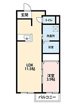 竜美丘Ｒｅｓｉｄｅｎｃｅ 4Ｅ ｜ 愛知県岡崎市明大寺町字荒井29-2（賃貸マンション1LDK・4階・39.47㎡） その2