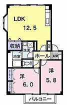 ＮＫＵ中田 202 ｜ 愛知県岡崎市藤川荒古1丁目12番地9（賃貸アパート2LDK・2階・55.89㎡） その2