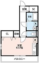 シャトレ 106 ｜ 愛知県岡崎市橋目町字毘沙門83-1（賃貸アパート1R・1階・30.36㎡） その2