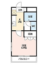 アドヴァンス 202 ｜ 愛知県岡崎市市場町字元神山2-3（賃貸アパート1K・2階・24.79㎡） その2