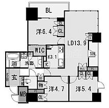 グランドメゾン上町台ザ・タワー  ｜ 大阪府大阪市中央区内久宝寺町2丁目（賃貸マンション3LDK・3階・81.04㎡） その2