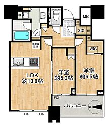 間取図画像 2LDK