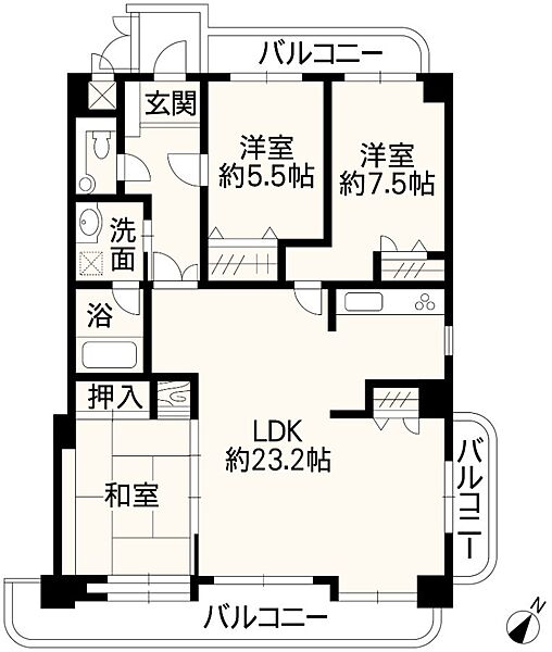 間取りを拡大表示