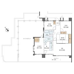 シャトレ愛松勝川 4LDKの間取図画像