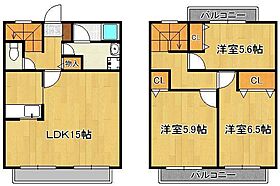 プレザントタウン B棟  ｜ 福岡県北九州市小倉南区上曽根2丁目（賃貸マンション3LDK・1階・84.47㎡） その2