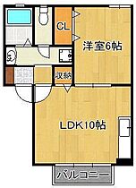 オレンジヒルA  ｜ 福岡県北九州市小倉南区上吉田6丁目（賃貸アパート1LDK・2階・39.40㎡） その2