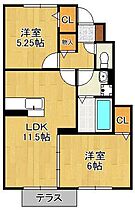 クリザンテーム・レテ  ｜ 福岡県行橋市大字大野井（賃貸アパート2LDK・1階・51.18㎡） その2