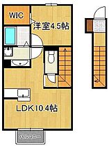 ボヌール沼  ｜ 福岡県北九州市小倉南区沼本町1丁目（賃貸アパート1LDK・2階・42.13㎡） その2