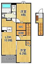 ロータス北泉4  ｜ 福岡県行橋市北泉2丁目（賃貸アパート2LDK・2階・58.57㎡） その2