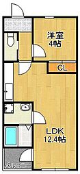 アネシス 1LDKの間取図画像