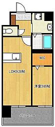ザスクエアグローリーレジデンス 1LDKの間取図画像