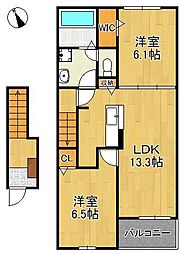 ルミエール・シエルI 2階/-