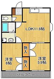 ソレイユ弐番館 1階/-