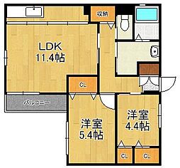 プリンセス・ガーデン秀蘭 A棟 2階