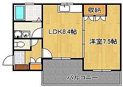 プロニティC 1LDKの間取図画像