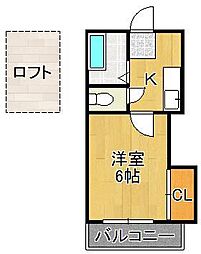 ONE FLAT ABEYAMA 2階/-