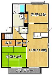 パットターンヒルズII A棟 2階/-
