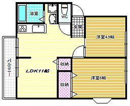 新栄プロパティー島泉II  ｜ 大阪府羽曳野市島泉5丁目（賃貸アパート2LDK・2階・41.90㎡） その1