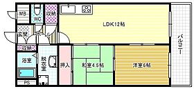 柏原ファミリーハイツ  ｜ 大阪府柏原市今町1丁目（賃貸マンション2LDK・4階・55.00㎡） その2