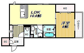 ソシア 102 ｜ 大阪府羽曳野市南恵我之荘6丁目（賃貸アパート1LDK・1階・44.38㎡） その2