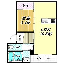 グルーヴィ高見の里I  ｜ 大阪府松原市高見の里3丁目（賃貸マンション1LDK・2階・35.67㎡） その2