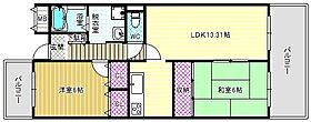 メゾンＤＥコンフォール  ｜ 大阪府羽曳野市軽里1丁目（賃貸マンション2LDK・2階・61.00㎡） その2