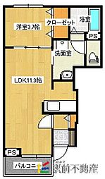 カーサセレノ 1LDKの間取図画像