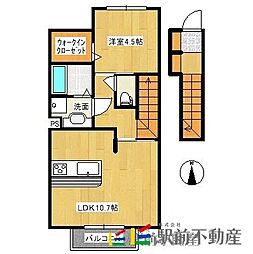 フローレス 1LDKの間取図画像