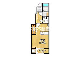 グリーンハウスK・T3C ワンルームの間取図画像