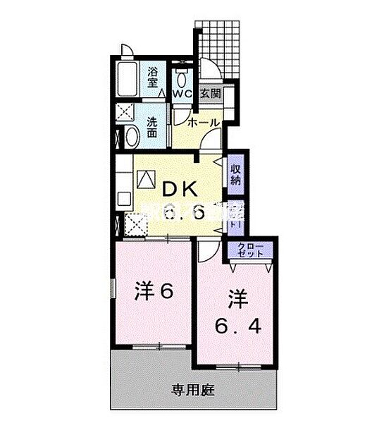 シーサイドヴィラ 104｜熊本県荒尾市牛水(賃貸アパート2DK・1階・46.24㎡)の写真 その2