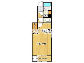 グリーンハウスK・TIIA 101 ｜ 福岡県大牟田市諏訪町2丁目13-1（賃貸アパート1R・1階・32.23㎡） その2